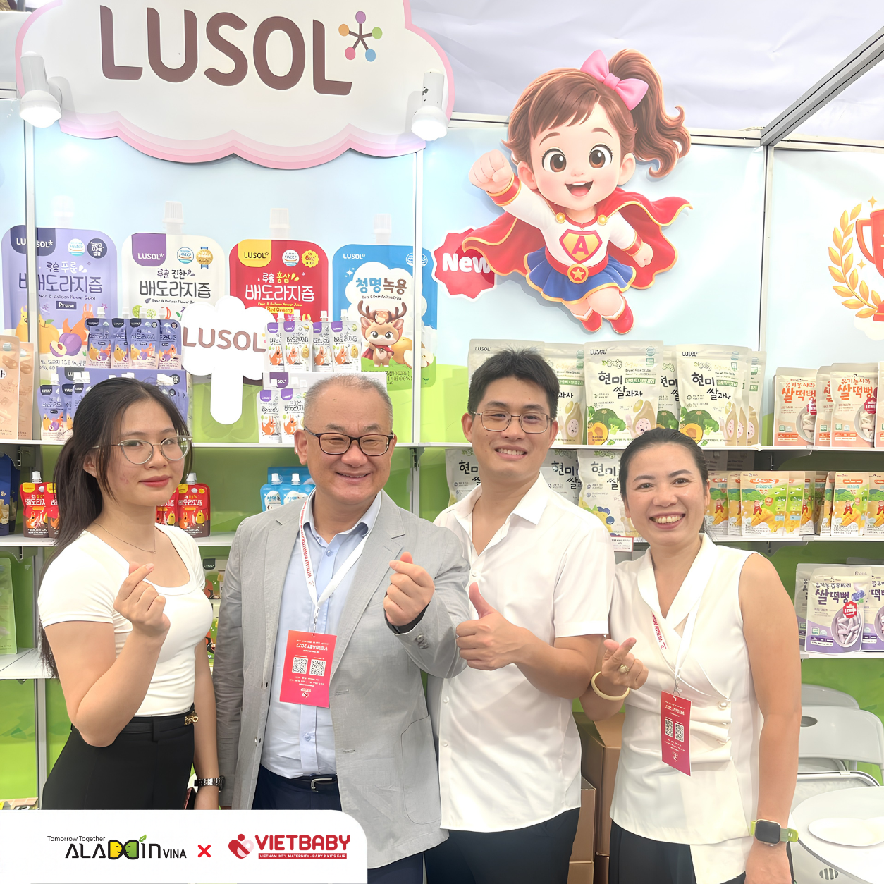 Aladdin Vina tự hào thương hiệu tại VietBaby Fair Hà Nội 2026