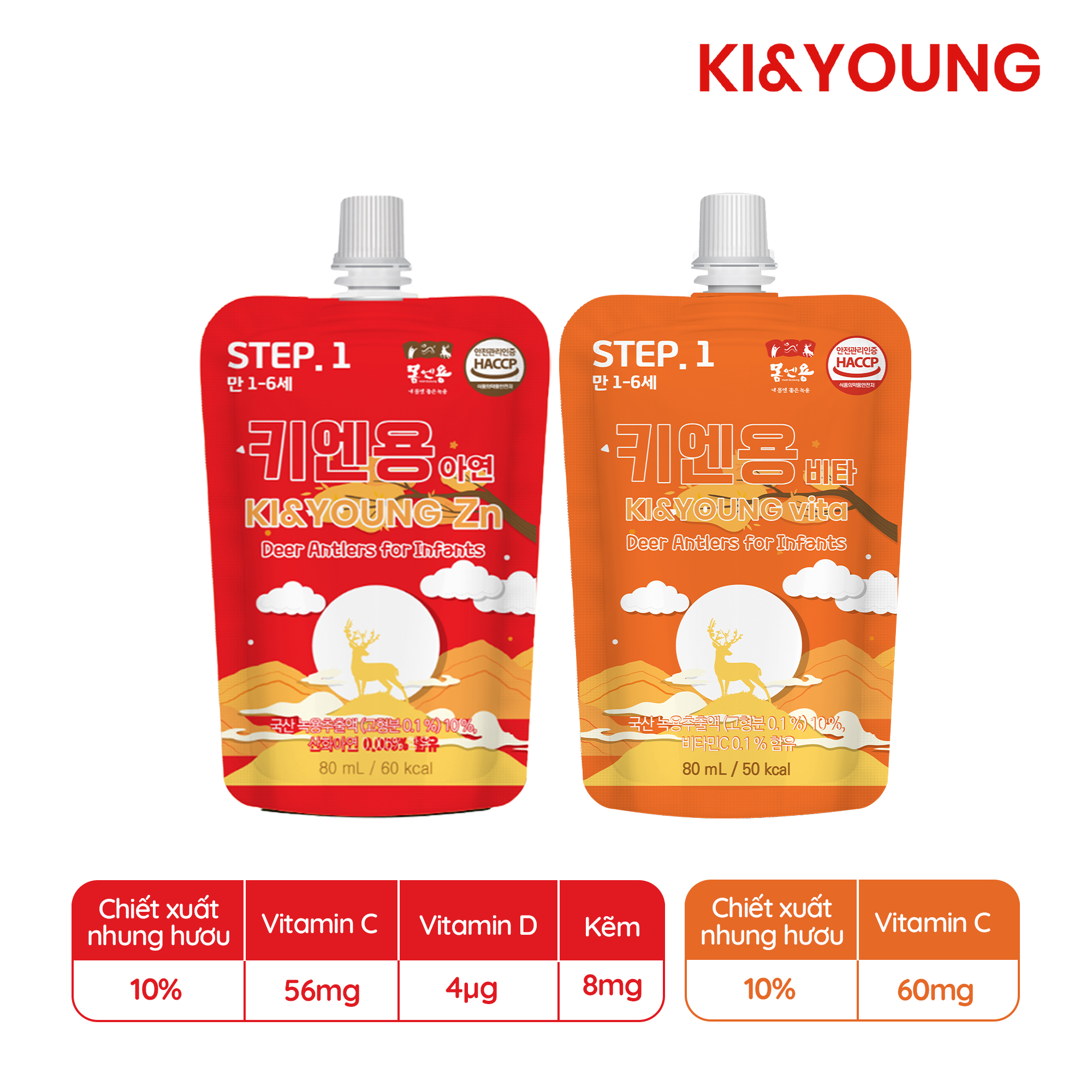 Nước nhung hươu Ki&Young  (80ml)