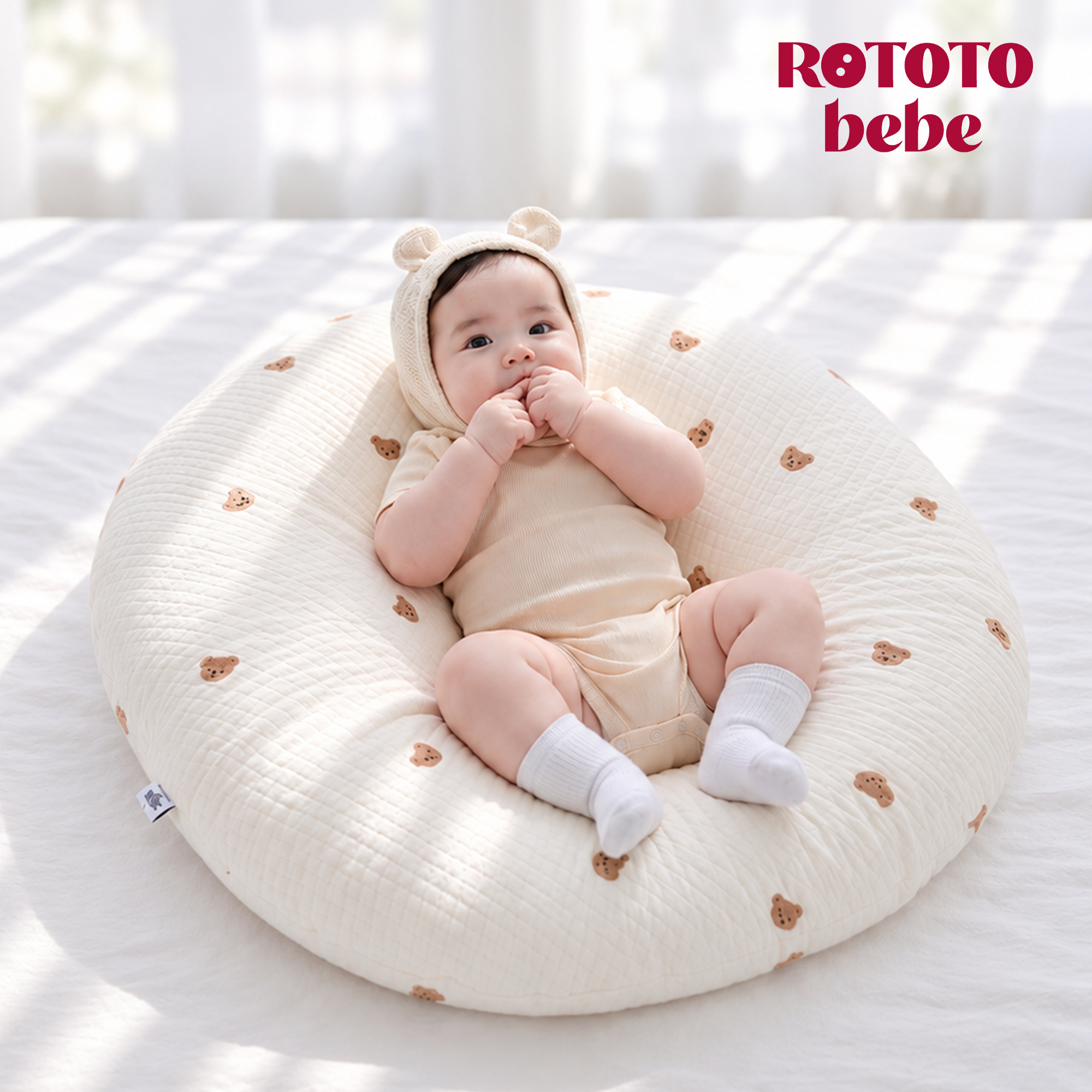 Gối chống trào ngược chữ C Rototo Bebe
