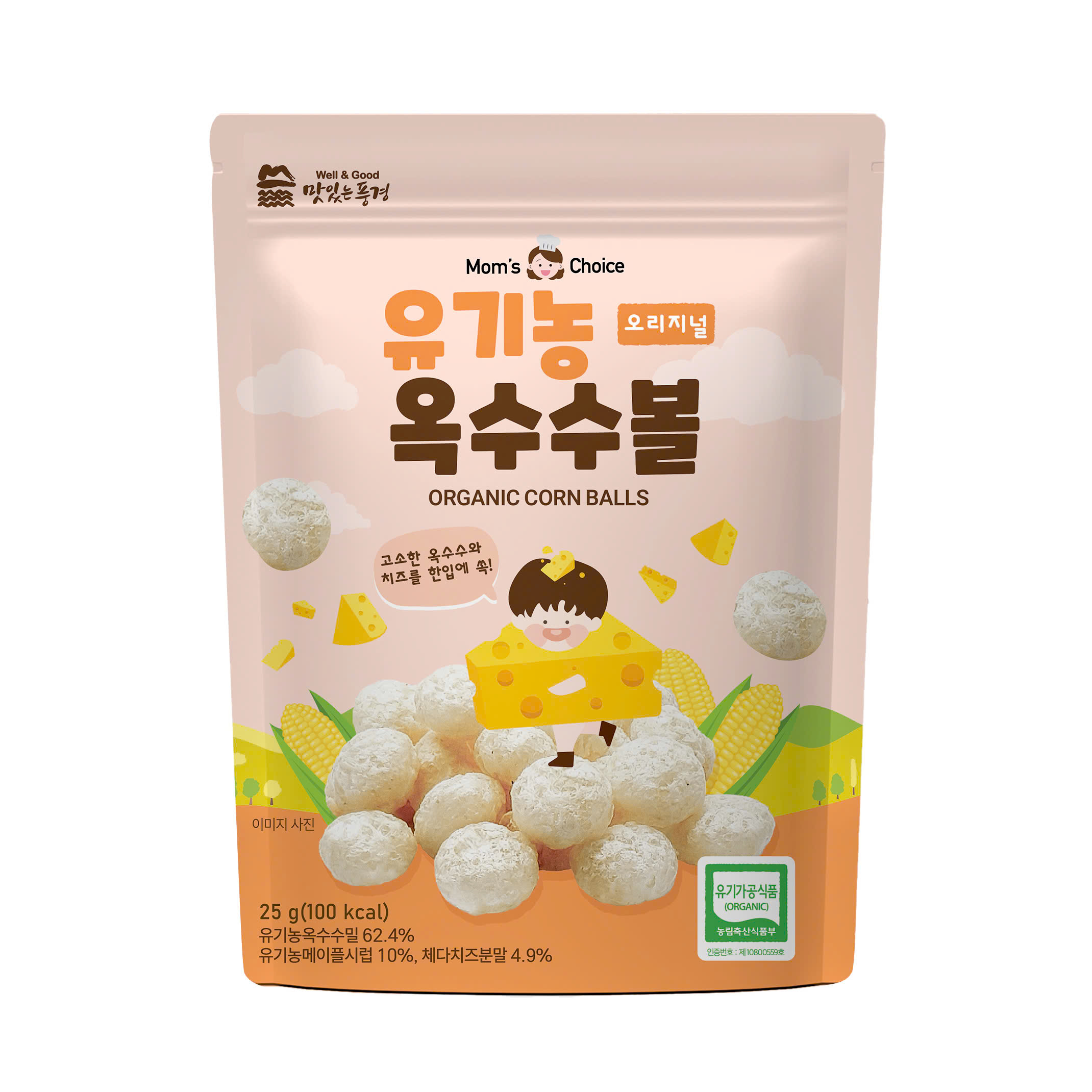 Bánh bi hữu cơ Mom's Choice (25g) - Vị Phô Mai