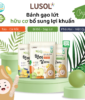 Bánh gạo lứt hữu cơ bổ sung lợi khuẩn Lusol